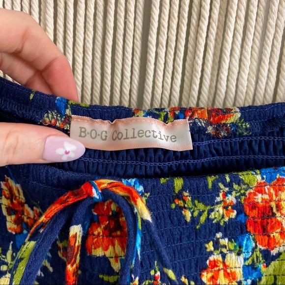 BOG Collective Smocked Floral Square Neck Puff Sleeve Dress - Picture 11 of 16